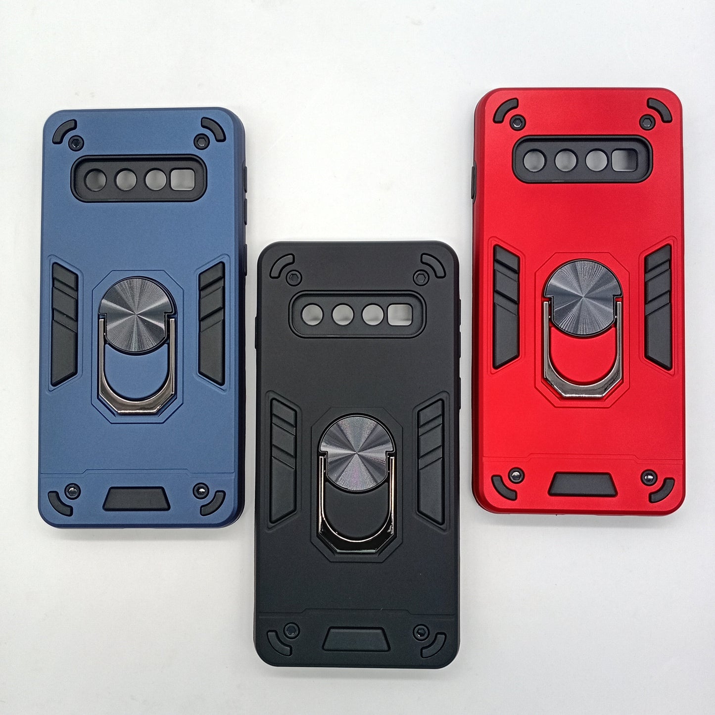 Samsung S10 Hard PC Shockproof Slim Ring Holder Case