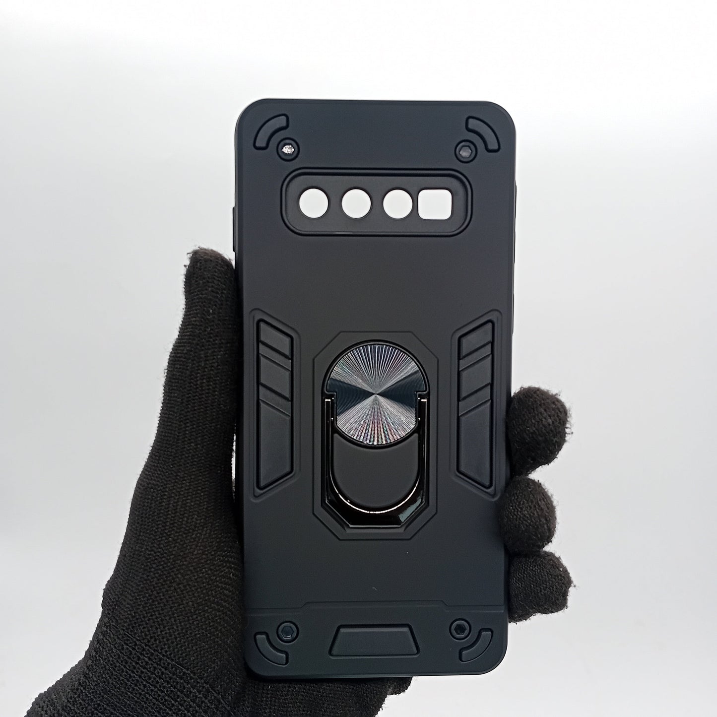 Samsung S10 Hard PC Shockproof Slim Ring Holder Case