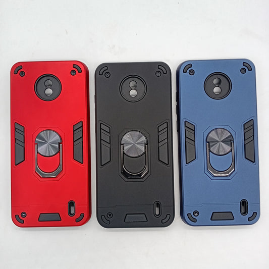 Nokia C10 Hard PC Case with Ring Holder - Shockproof Slim Cover