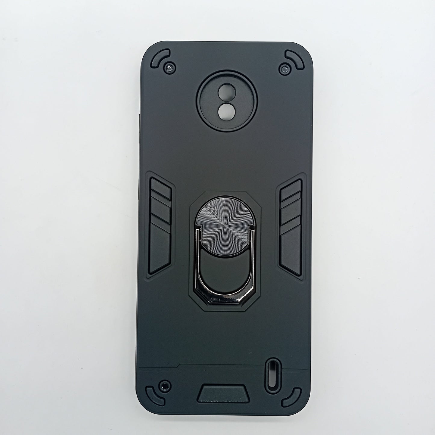 Nokia C10 Hard PC Case with Ring Holder - Shockproof Slim Cover