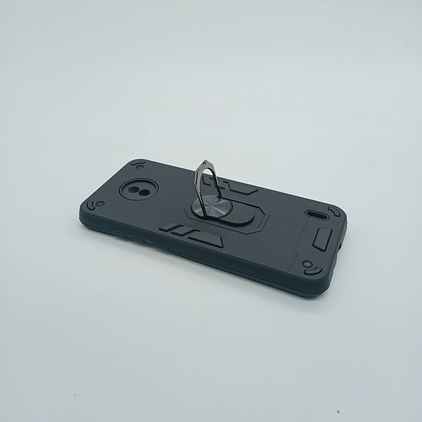 Nokia C10 Hard PC Case with Ring Holder - Shockproof Slim Cover