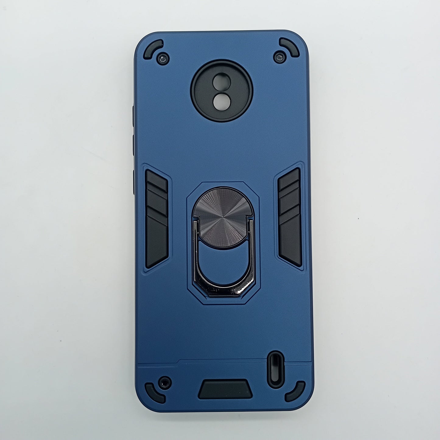 Nokia C10 Hard PC Case with Ring Holder - Shockproof Slim Cover