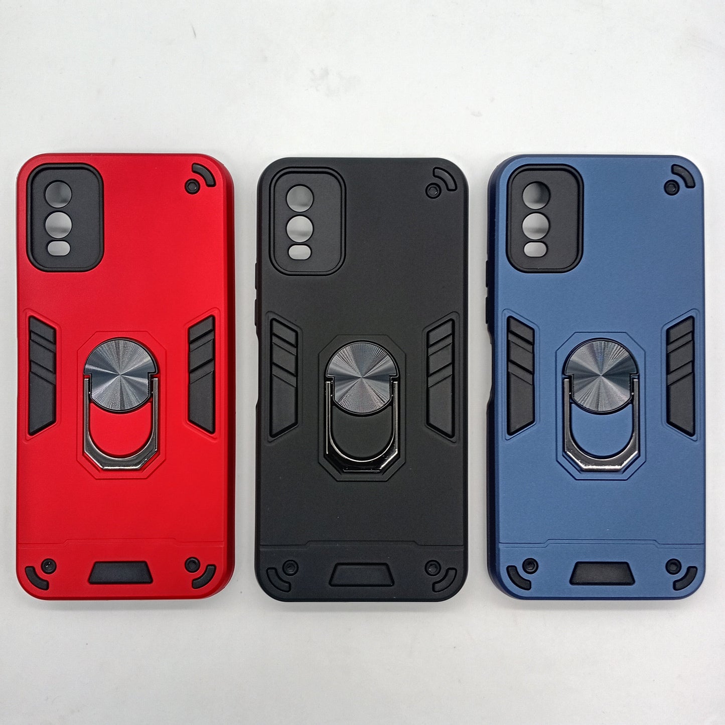 Nokia C32 Hard PC Shockproof Case with Ring Holder