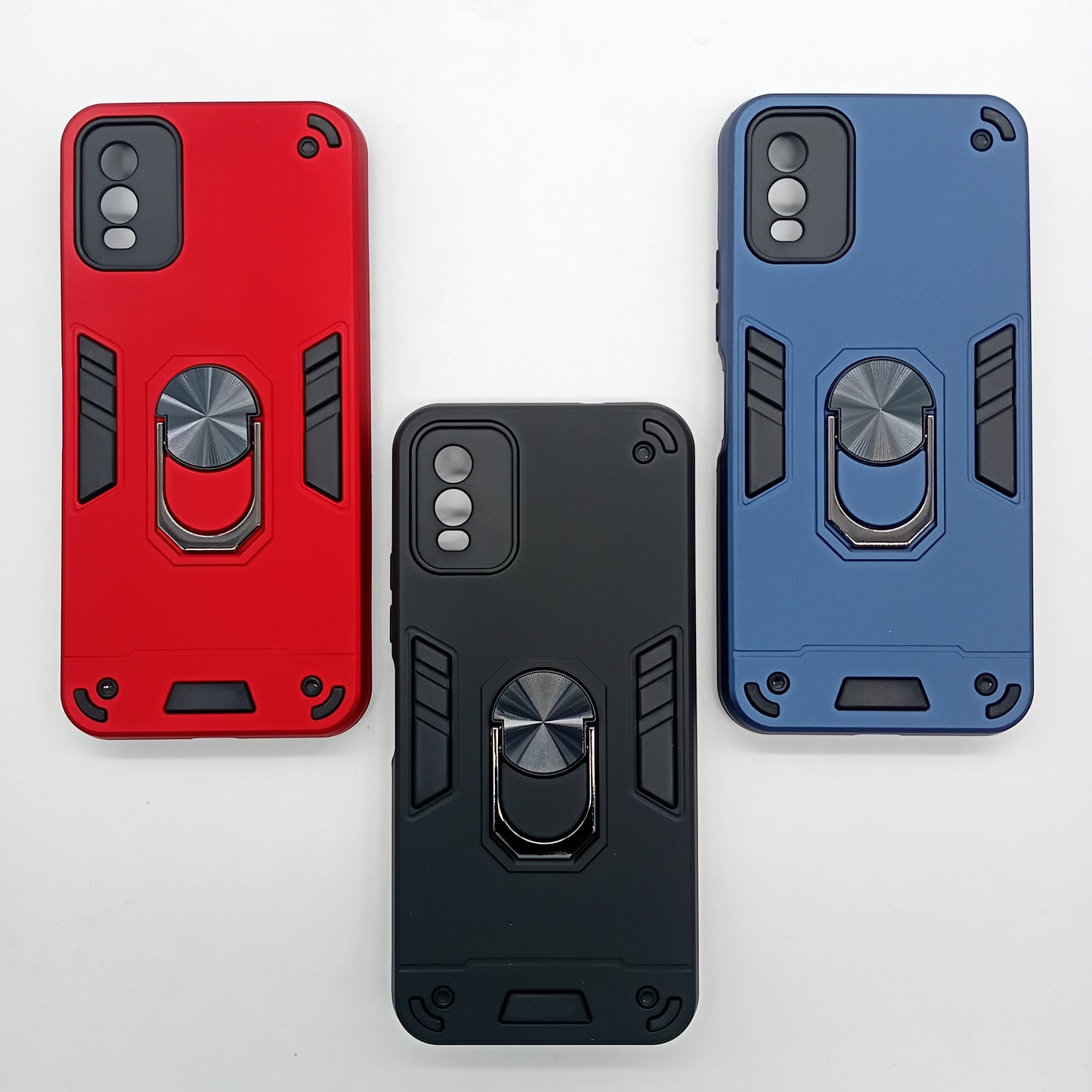 Nokia C32 Hard PC Shockproof Case with Ring Holder