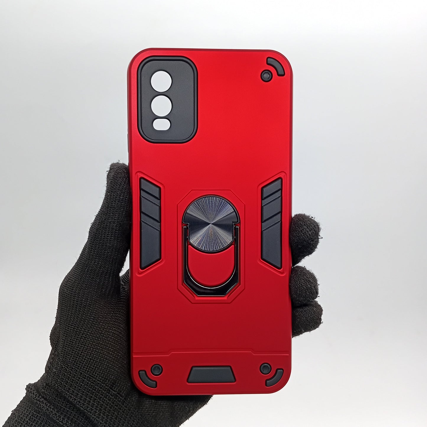 Nokia C32 Hard PC Shockproof Case with Ring Holder