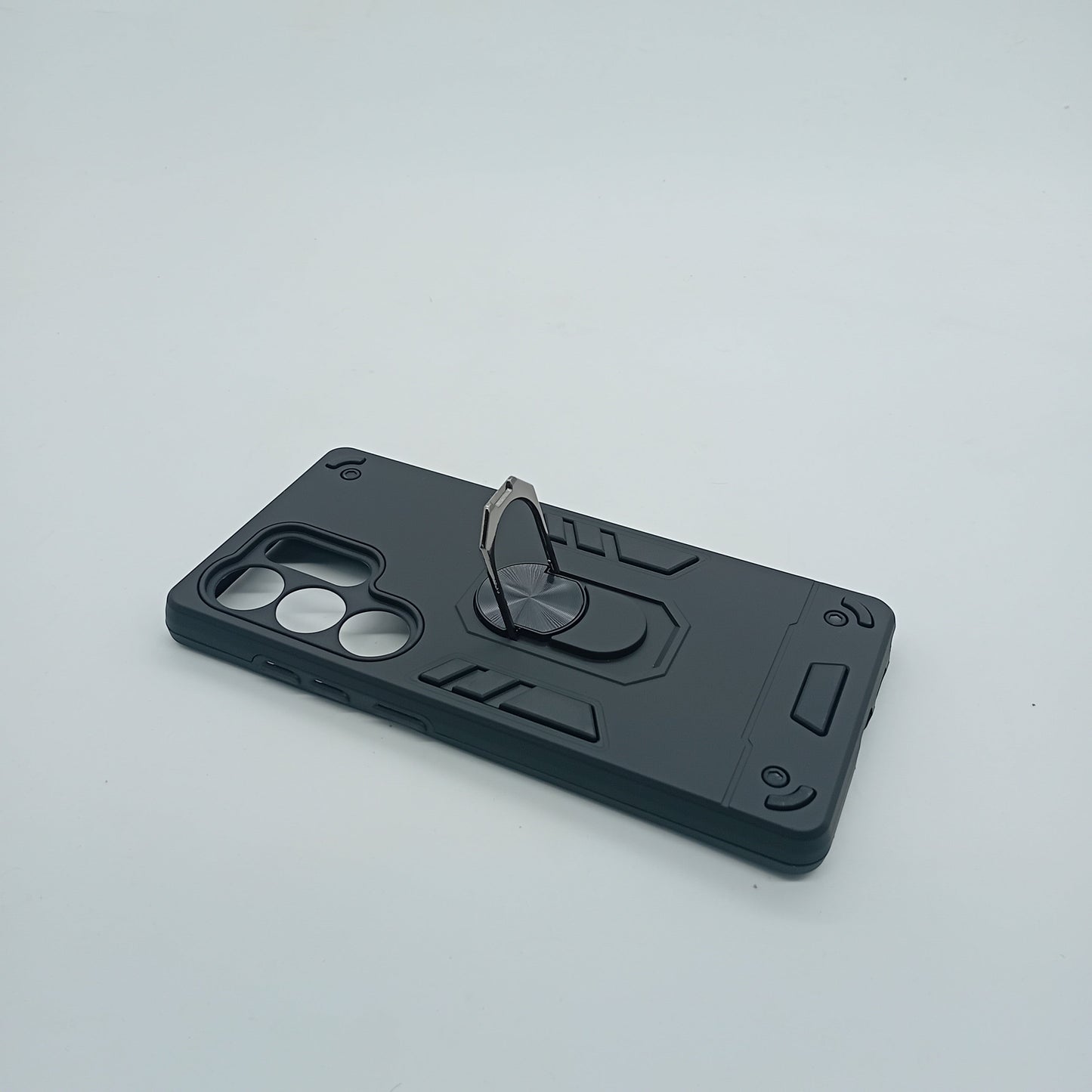 Samsung S25 Ultra Hard PC Case: Shockproof Slim Cover with Ring Holder
