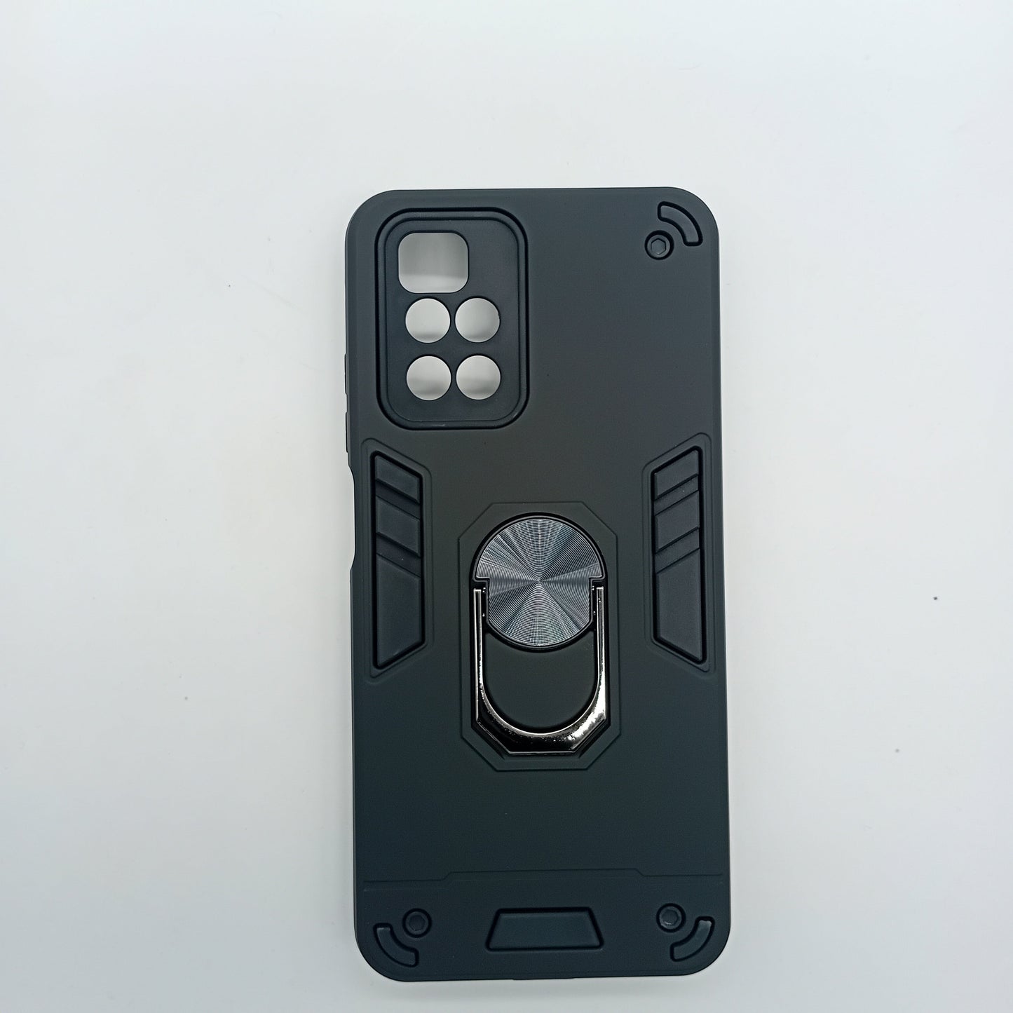 Redmi 10 Shockproof Hard PC Case with Ring Holder Kickstand