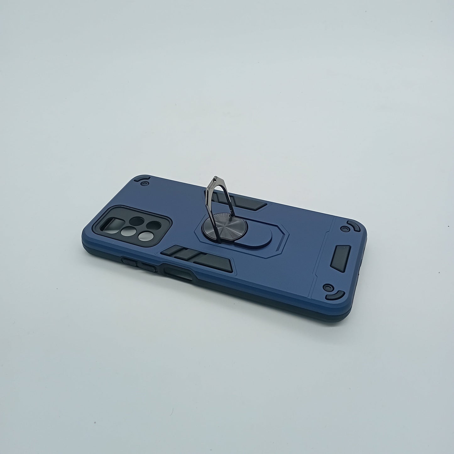 Redmi 10 Shockproof Hard PC Case with Ring Holder Kickstand
