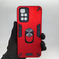 Redmi 10 Shockproof Hard PC Case with Ring Holder Kickstand