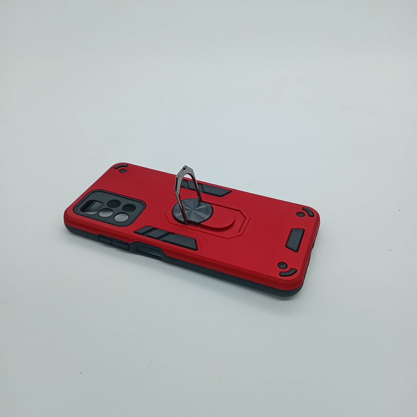 Redmi 10 Shockproof Hard PC Case with Ring Holder Kickstand