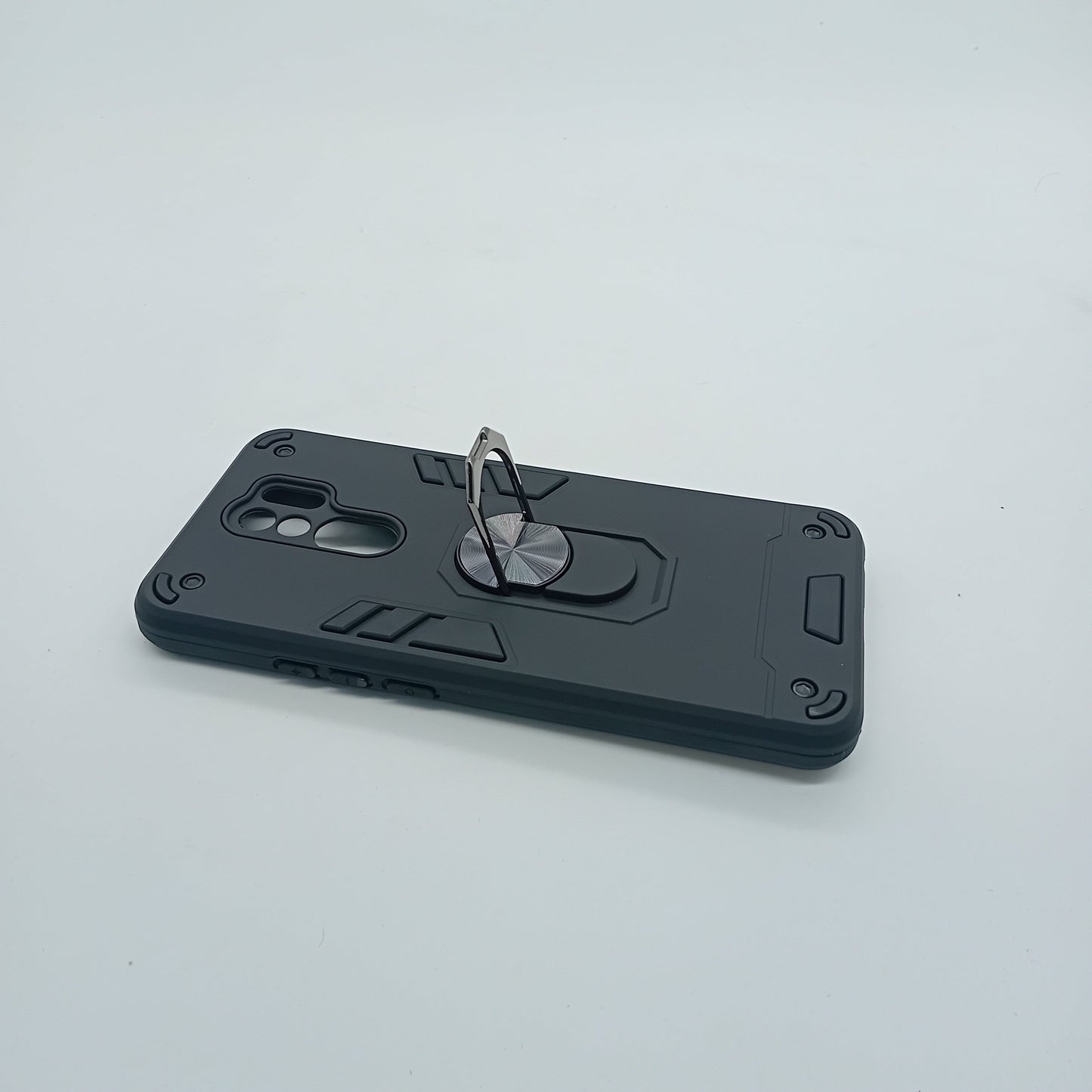 Redmi 9 Hard PC Shockproof Case with Ring Holder Slim Cover