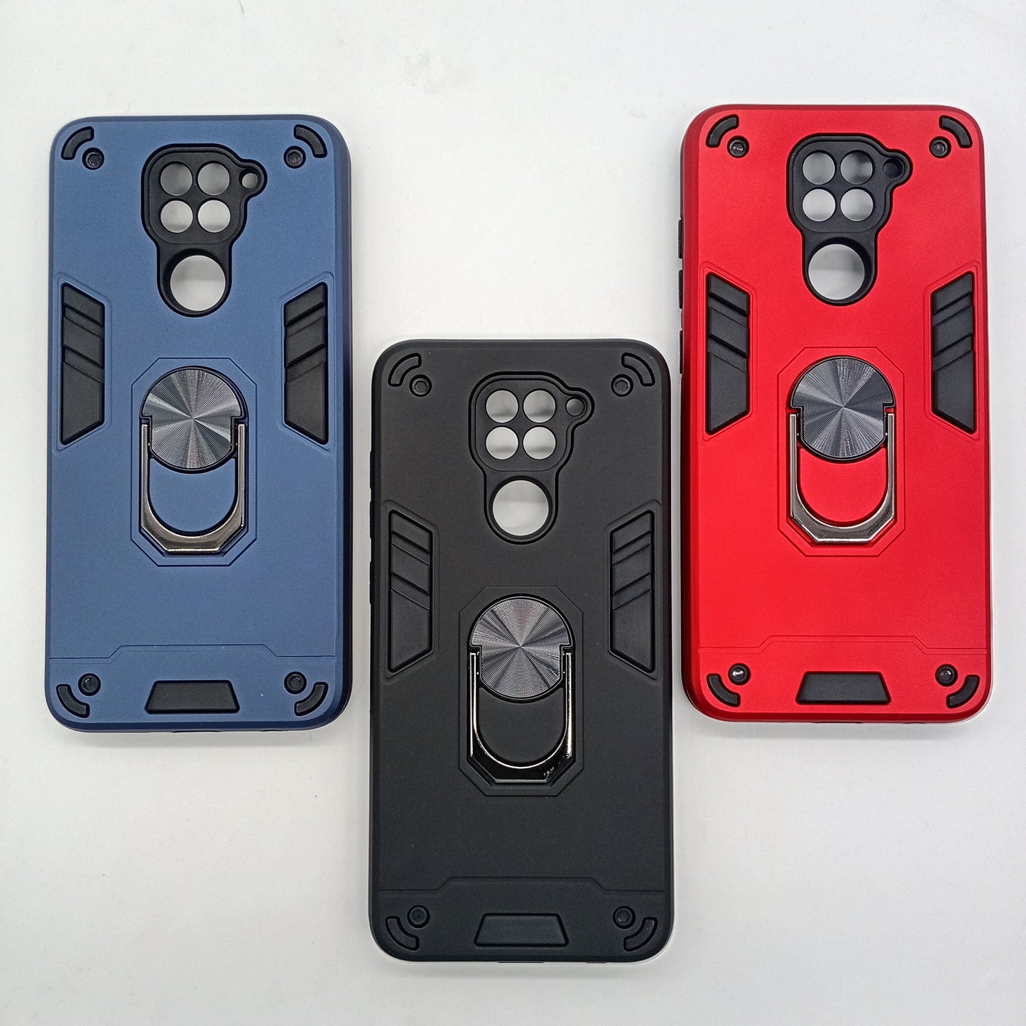 Redmi Note 9 Hard PC Shockproof Case with Ring Holder Slim Cover