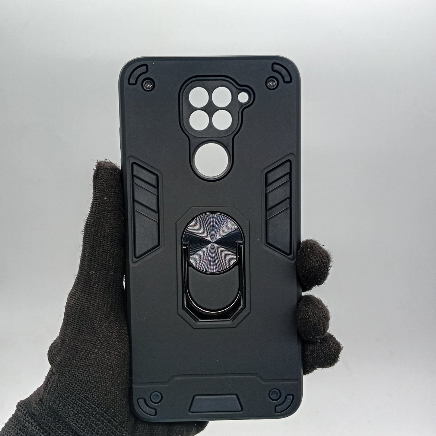 Redmi Note 9 Hard PC Shockproof Case with Ring Holder Slim Cover