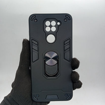 Redmi Note 9 Hard PC Shockproof Case with Ring Holder Slim Cover