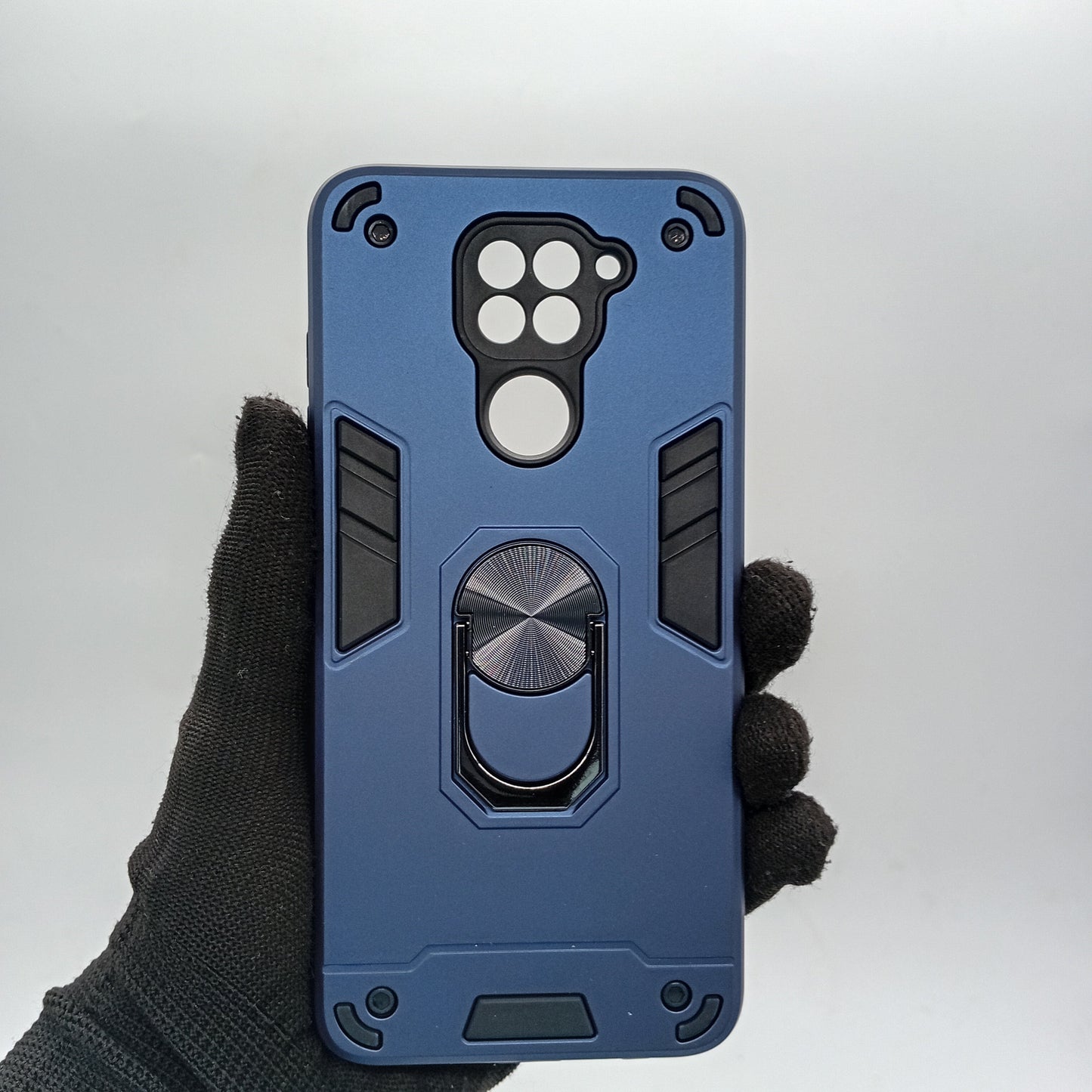 Redmi Note 9 Hard PC Shockproof Case with Ring Holder Slim Cover