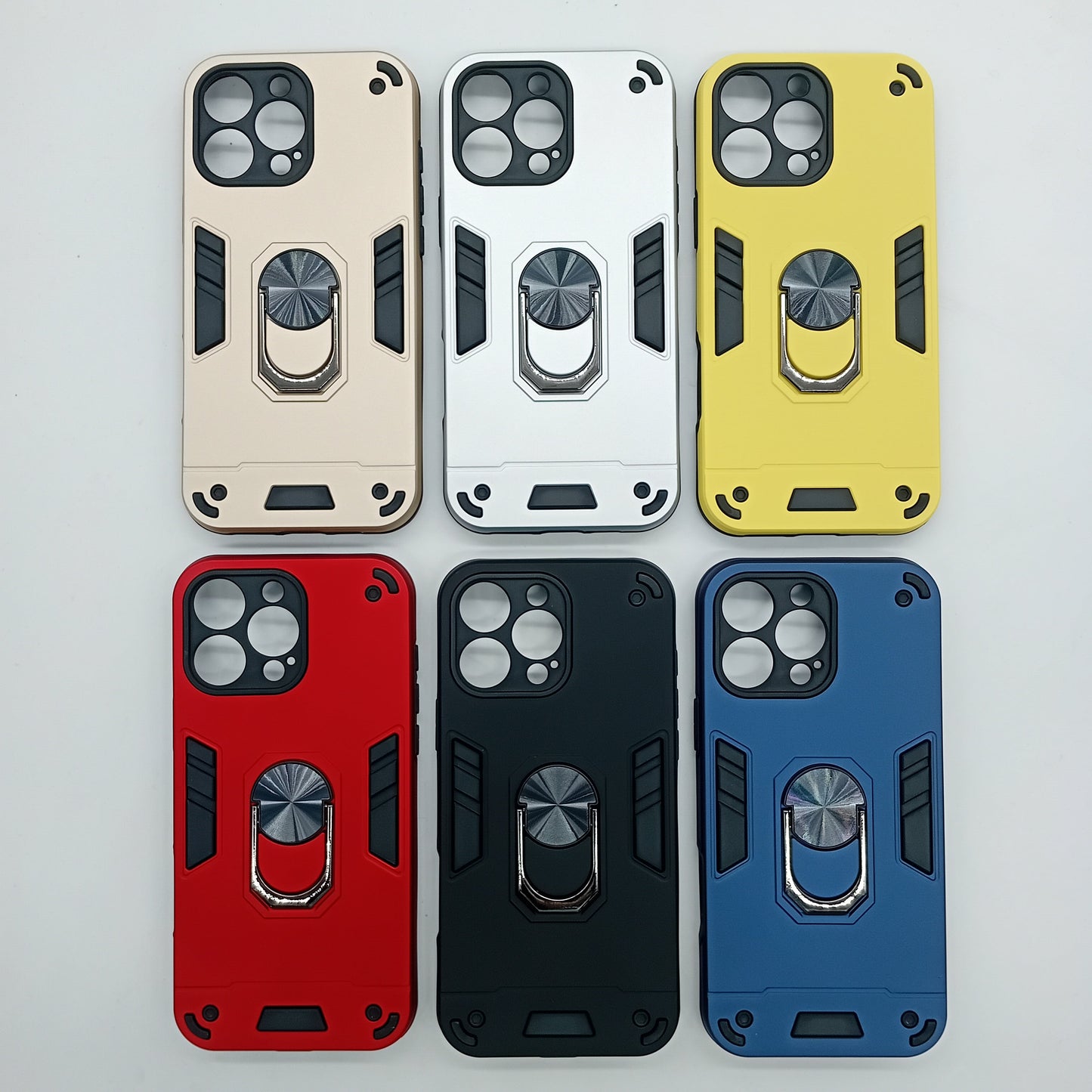 iPhone 16 Pro Max Ring Holder Shockproof Slim PC Case