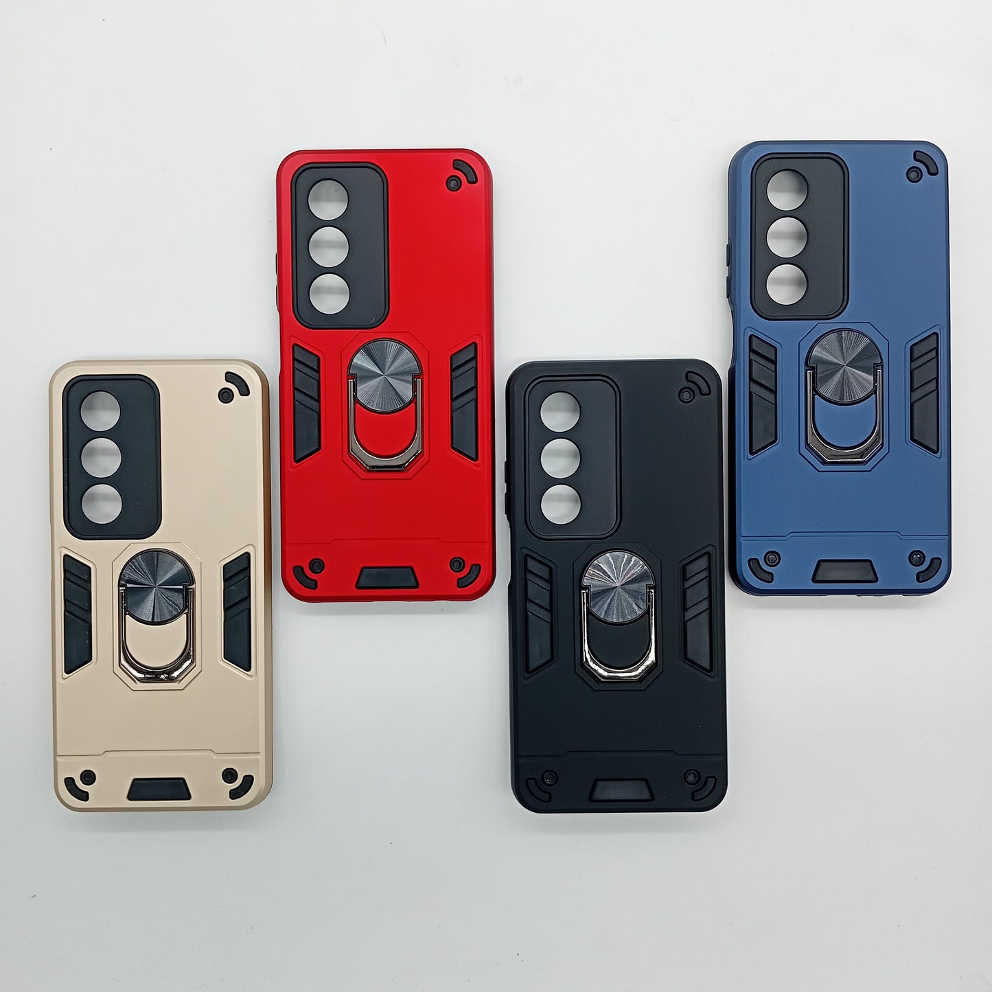 OPPO A3 Pro Hard PC Case: Shockproof Slim Back Cover w/ Ring Holder