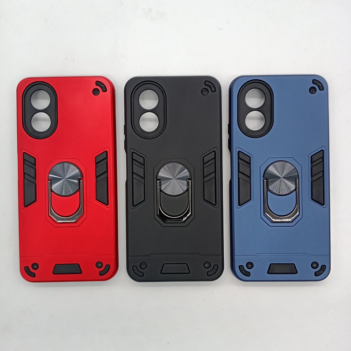 OPPO A38 Shockproof Hard PC Case with Ring Holder Kickstand
