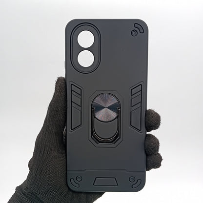 OPPO A38 Shockproof Hard PC Case with Ring Holder Kickstand