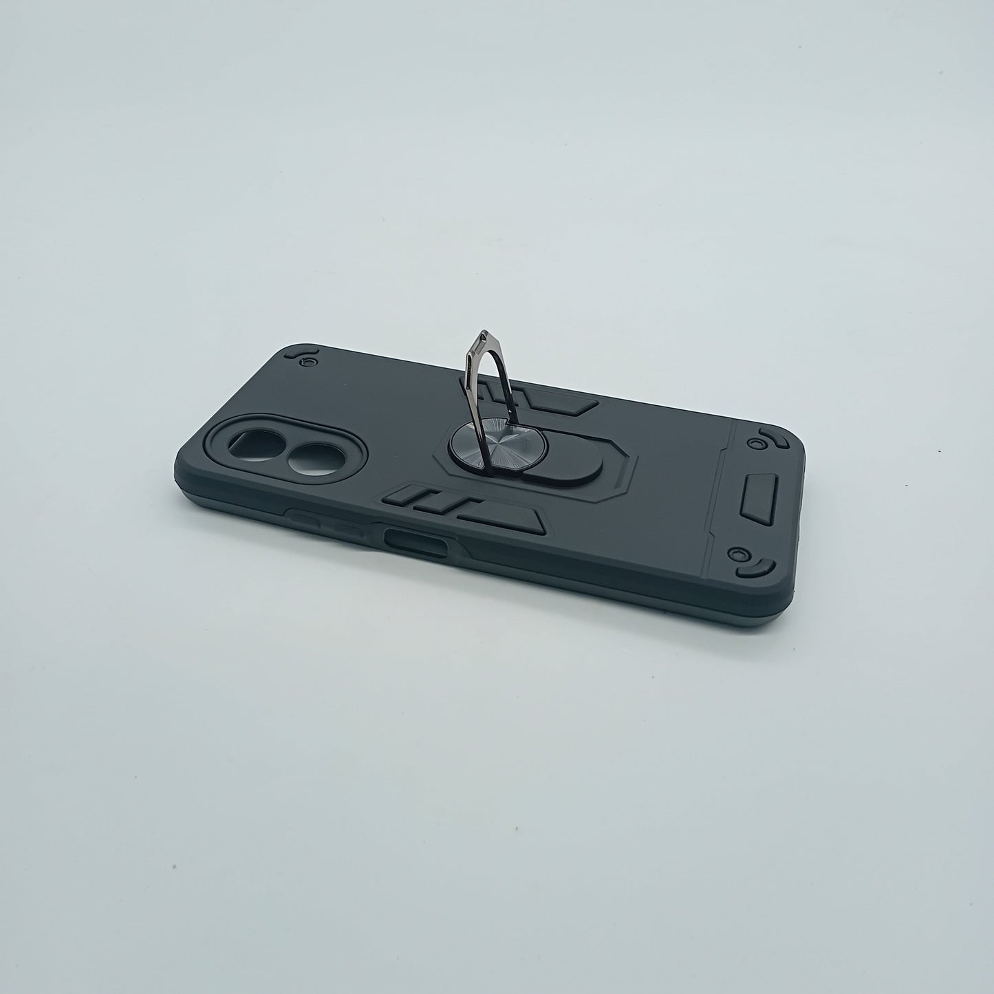OPPO A38 Shockproof Hard PC Case with Ring Holder Kickstand