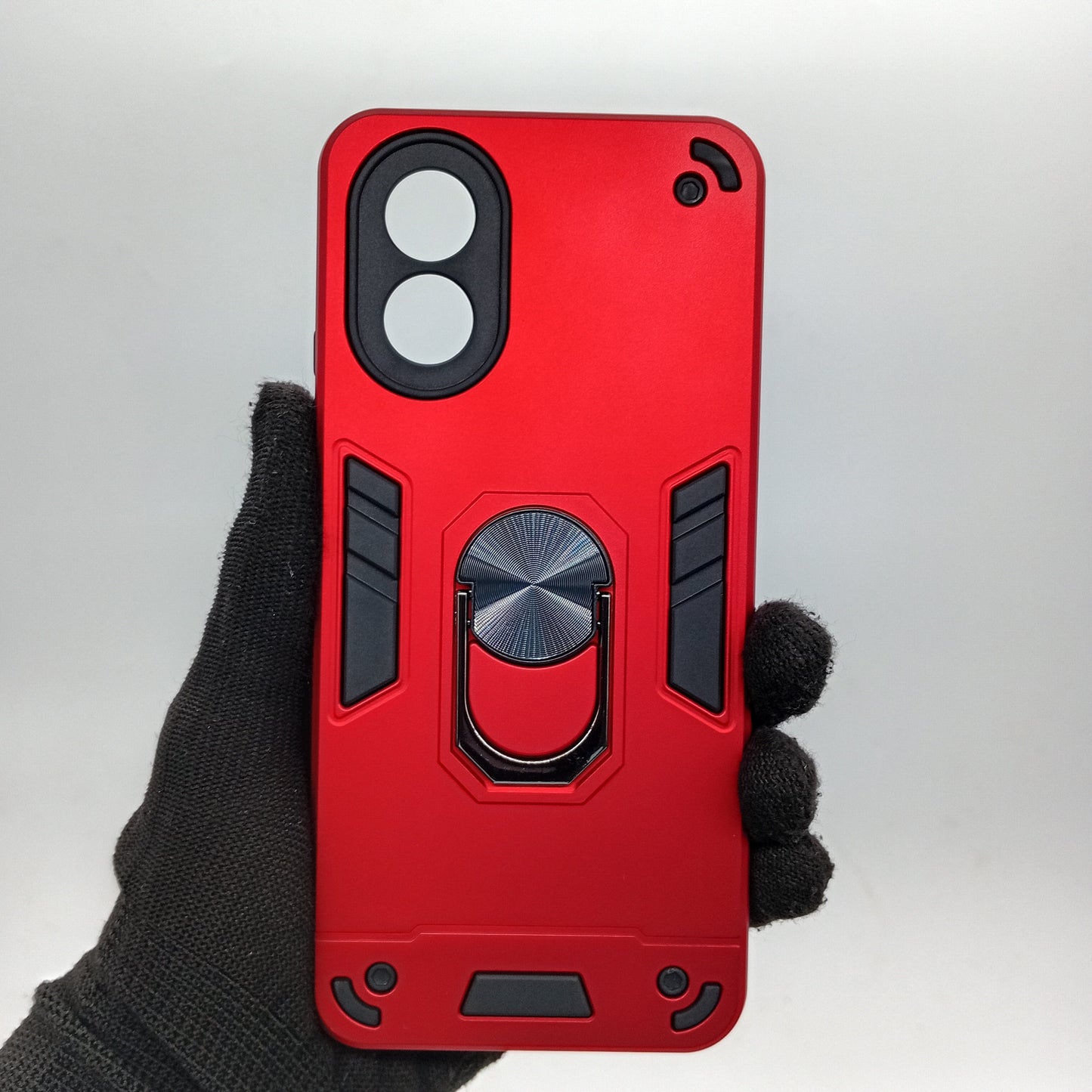 OPPO A38 Shockproof Hard PC Case with Ring Holder Kickstand