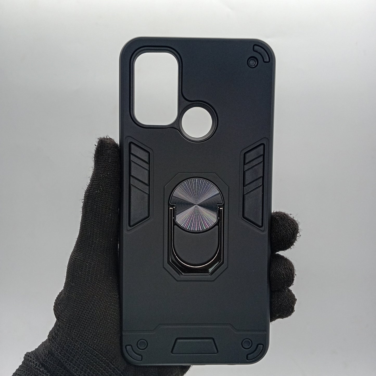 OPPO A53 Hard PC Shockproof Slim Case with Ring Holder