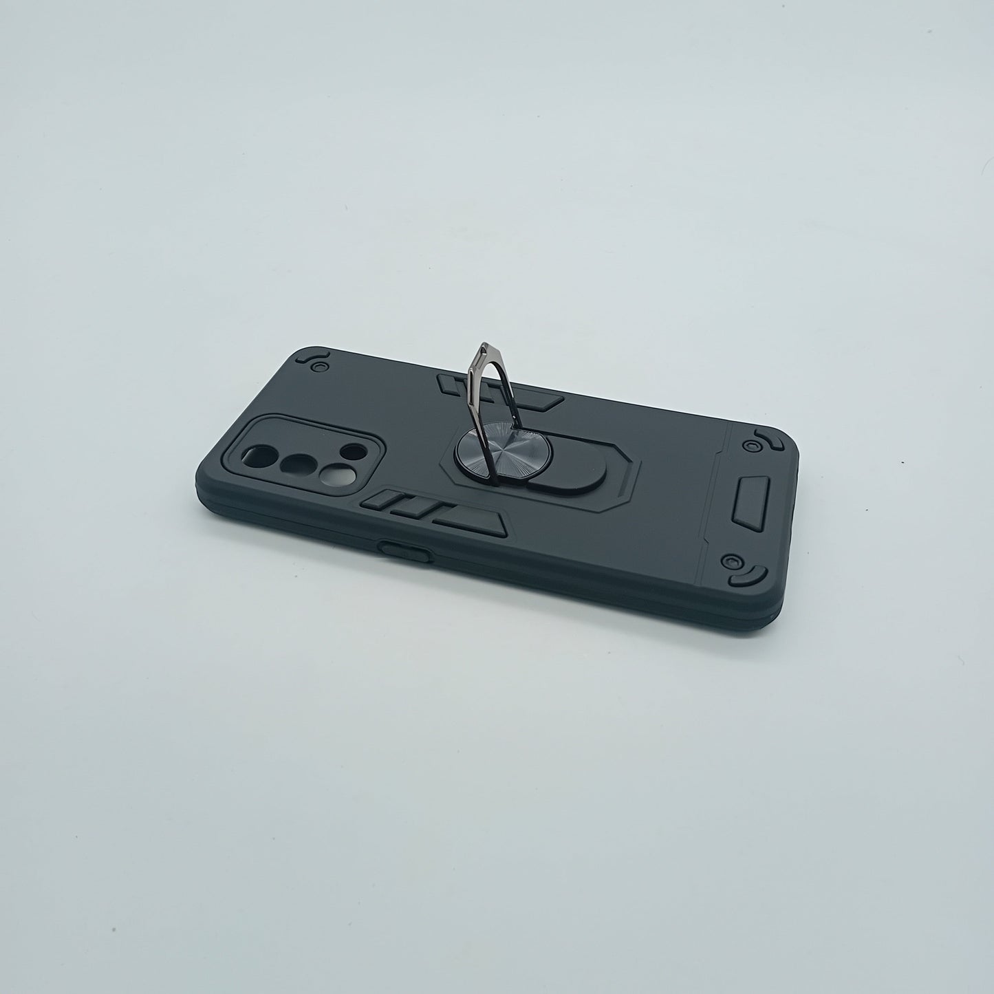 OPPO F19 Hard PC Shockproof Case with Ring Holder