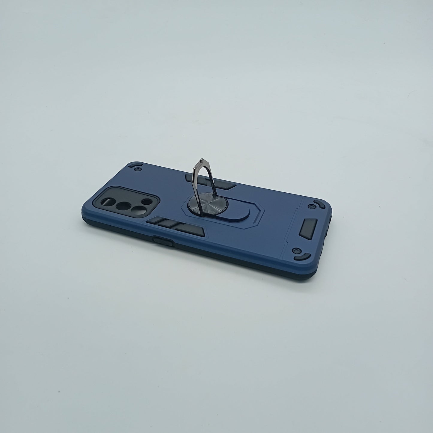 OPPO F19 Hard PC Shockproof Case with Ring Holder