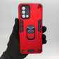 OPPO F19 Hard PC Shockproof Case with Ring Holder