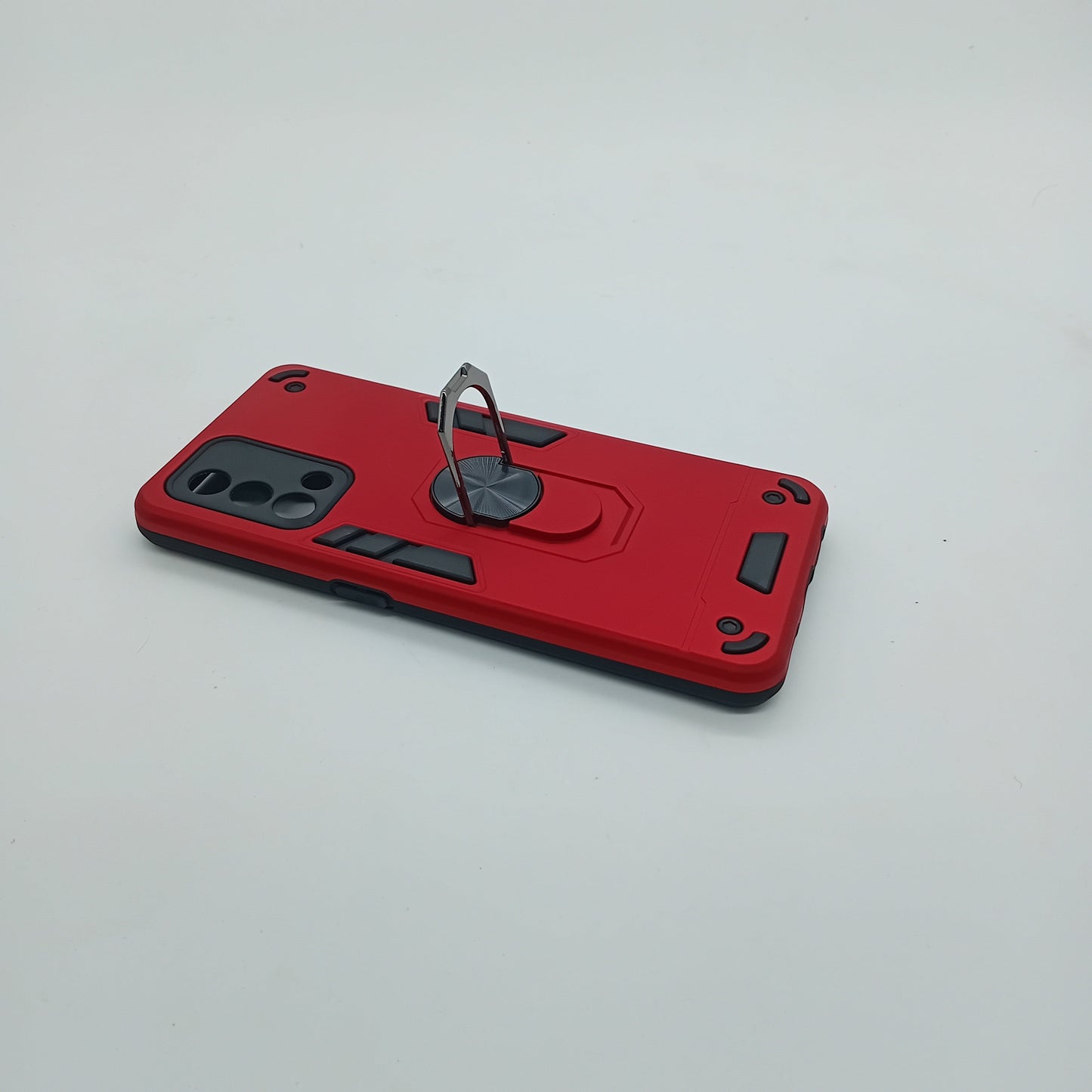 OPPO F19 Hard PC Shockproof Case with Ring Holder