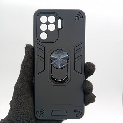 OPPO F19 Pro Hard PC Shockproof Slim Case with Ring Holder