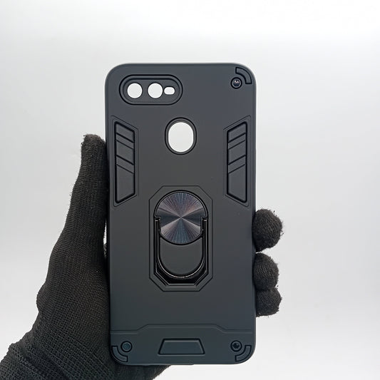 OPPO A5s Hard PC Shockproof Slim Case with Ring Holder