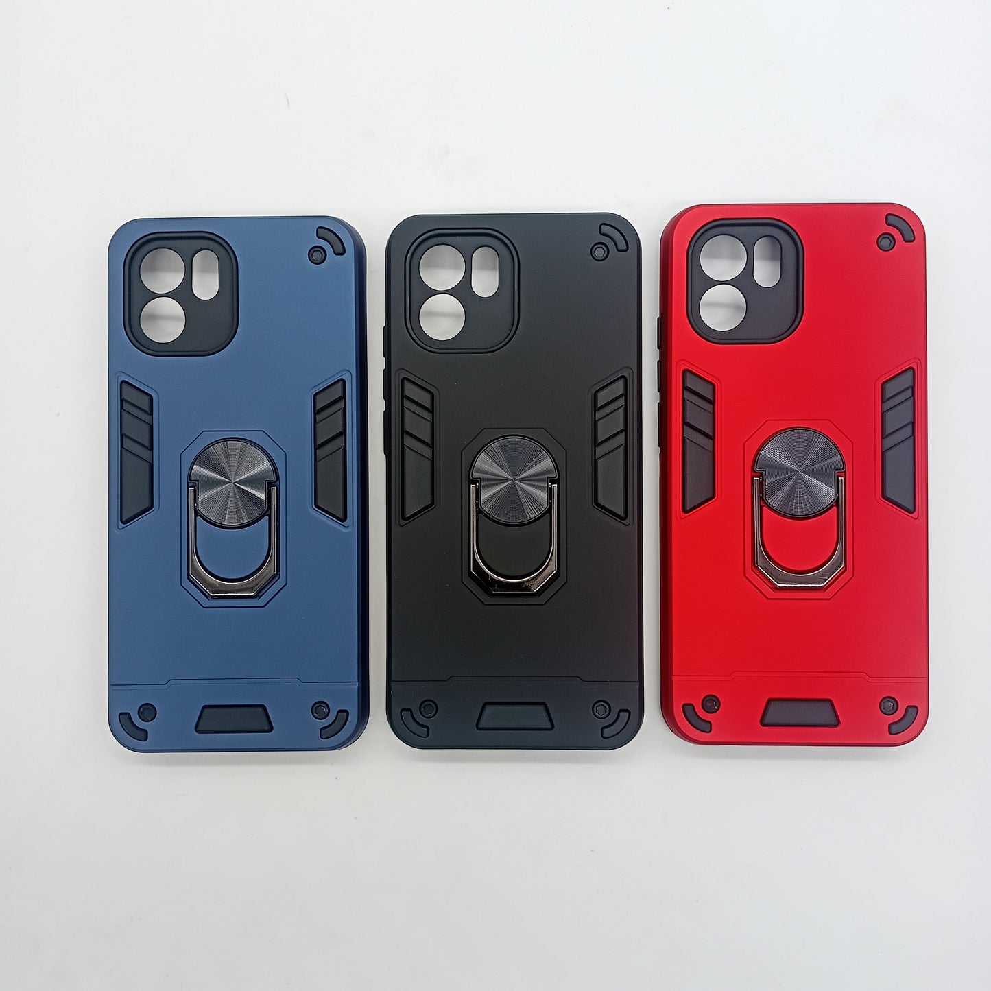 Redmi A1 Hard PC Case with Ring Holder, Shockproof Slim Back Cover