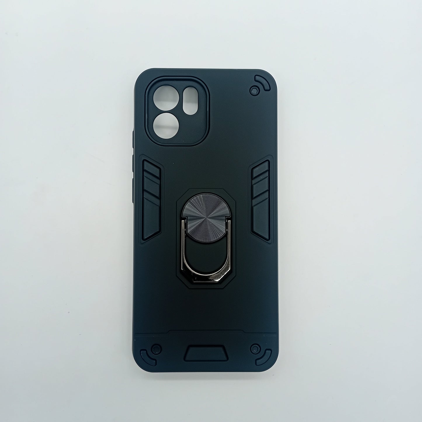 Redmi A1 Hard PC Case with Ring Holder, Shockproof Slim Back Cover