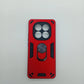 Redmi Note 14 Pro Hard PC Shockproof Case with Ring Holder, Slim Cover
