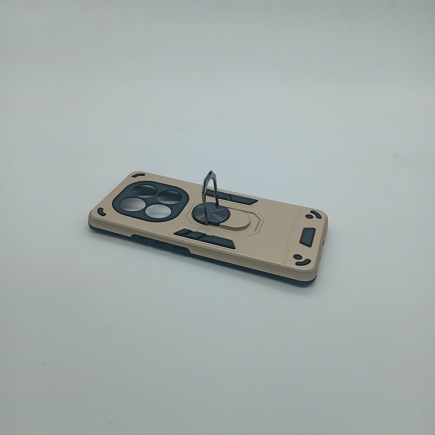 Redmi Note 14 Pro Hard PC Shockproof Case with Ring Holder, Slim Cover
