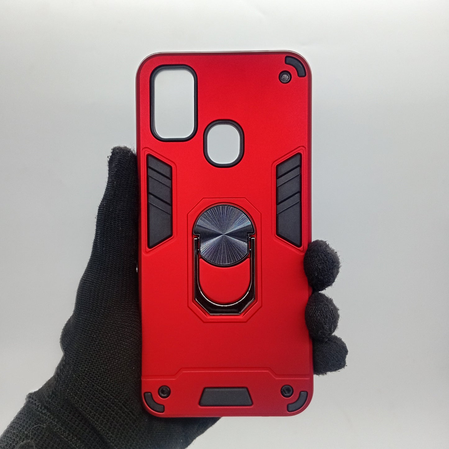 Samsung M21 Shockproof Hard Case w/ Ring Holder Slim Cover