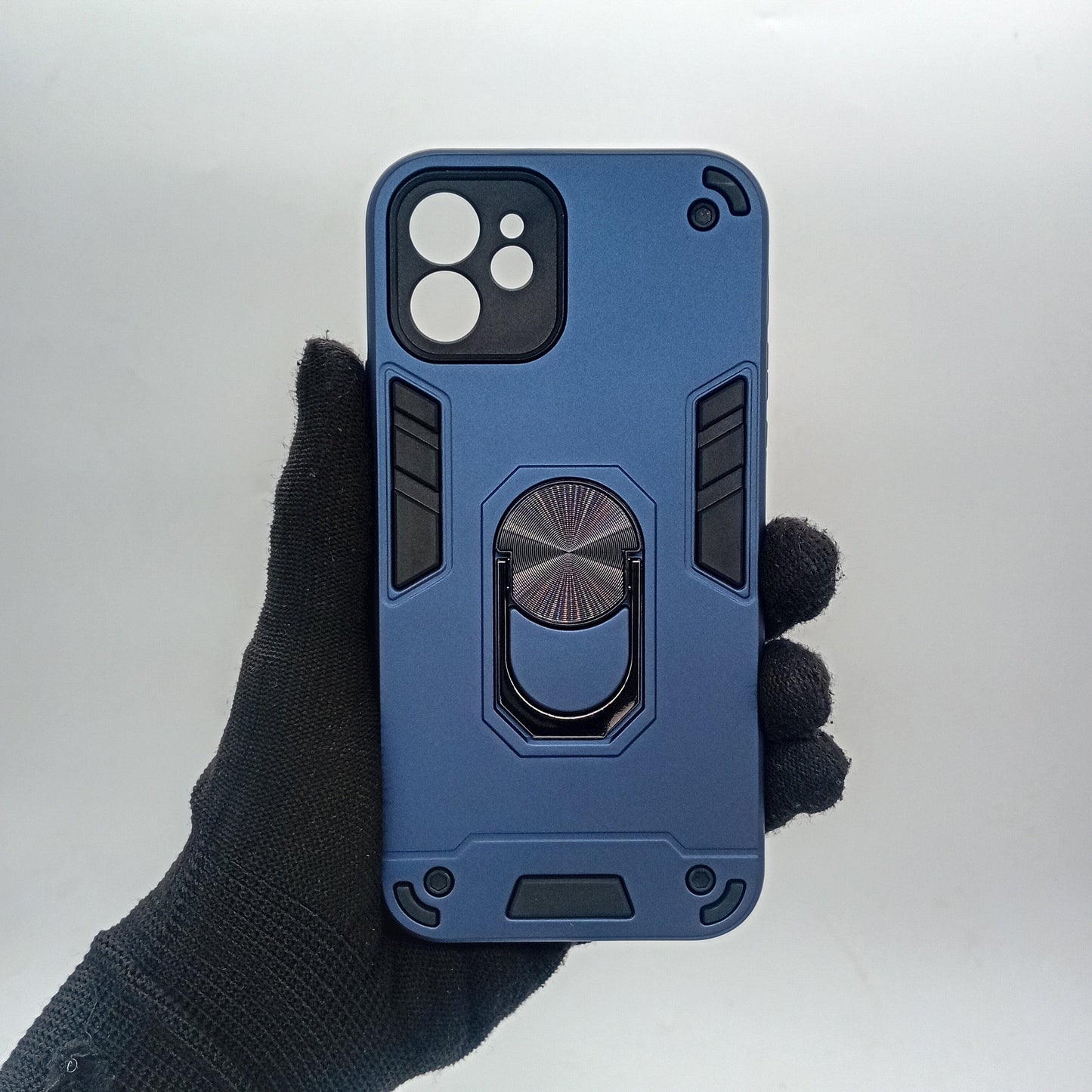 iPhone 12 Shockproof Hard Case w/ Ring Holder Slim Cover