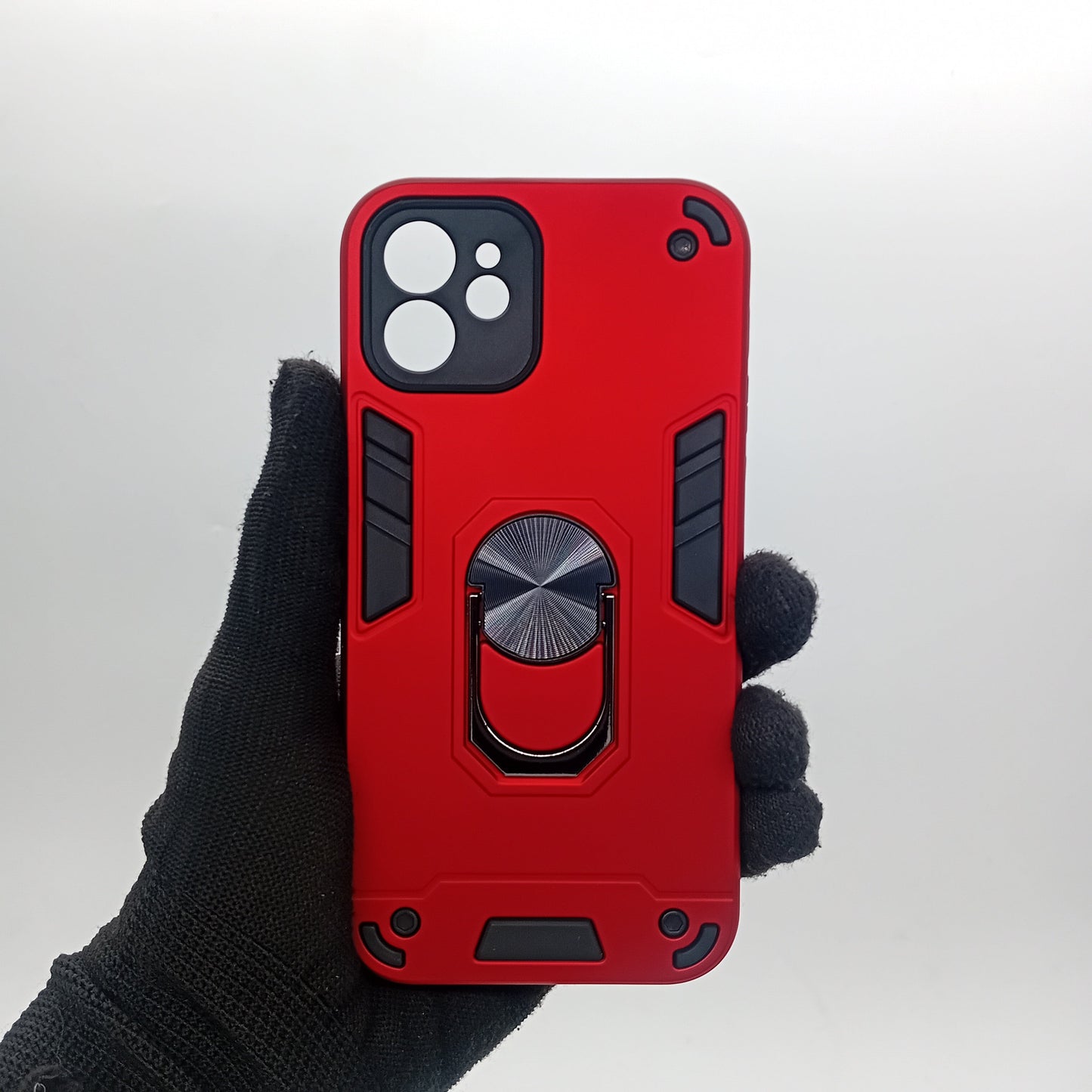 iPhone 12 Shockproof Hard Case w/ Ring Holder Slim Cover
