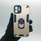 iPhone 12 Shockproof Hard Case w/ Ring Holder Slim Cover