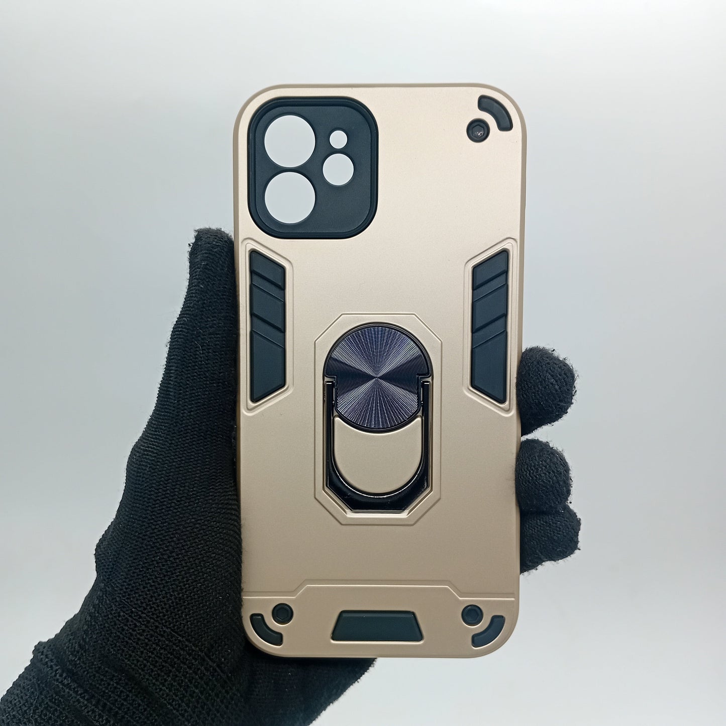 iPhone 12 Shockproof Hard Case w/ Ring Holder Slim Cover