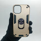 iPhone 11 Pro Hard Case with Ring Holder - Shockproof Slim Cover