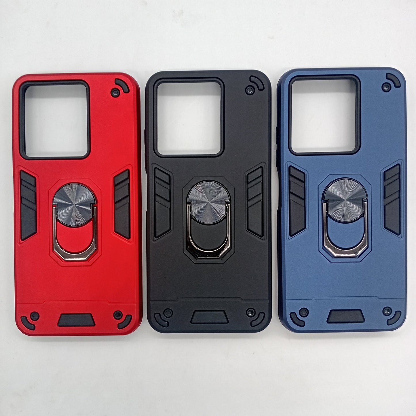 ZTE Blade A54 Hard PC Case - Shockproof Ring Holder Slim Cover