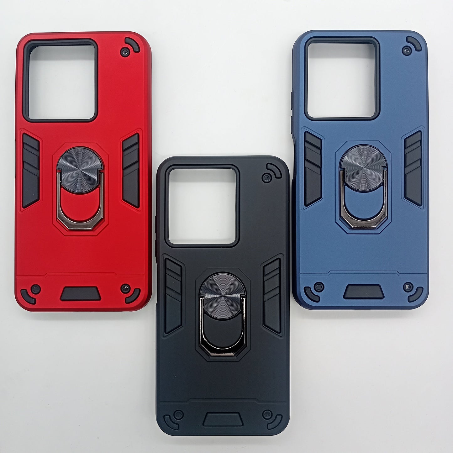 ZTE Blade A54 Hard PC Case - Shockproof Ring Holder Slim Cover