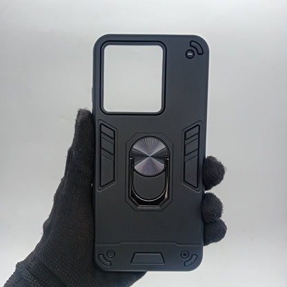 ZTE Blade A54 Hard PC Case - Shockproof Ring Holder Slim Cover