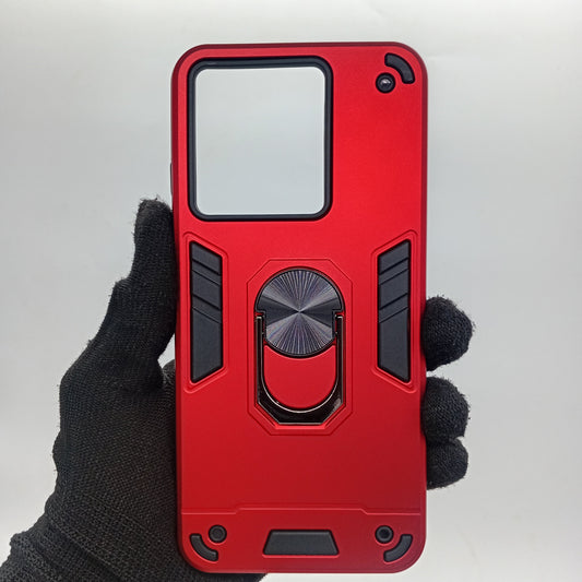 ZTE Blade A54 Hard PC Case - Shockproof Ring Holder Slim Cover