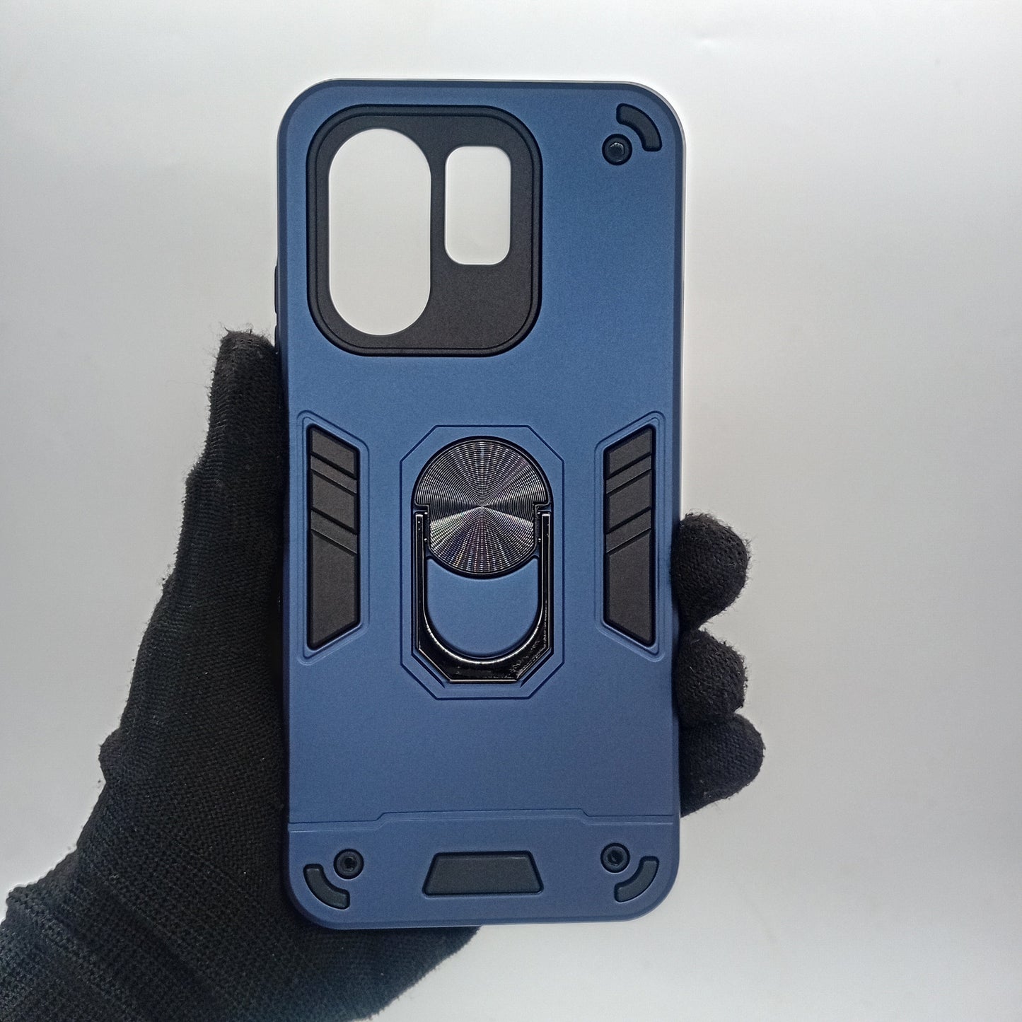 Infinix Hot 50i Hard PC Shockproof Case with Ring Holder, Slim Cover