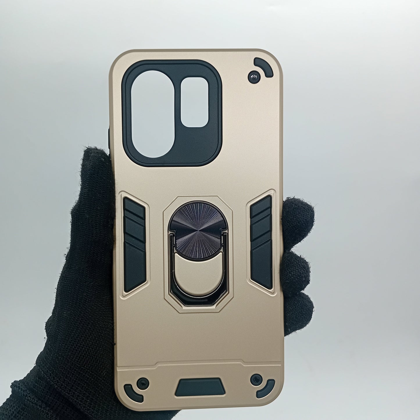 Infinix Hot 50i Hard PC Shockproof Case with Ring Holder, Slim Cover