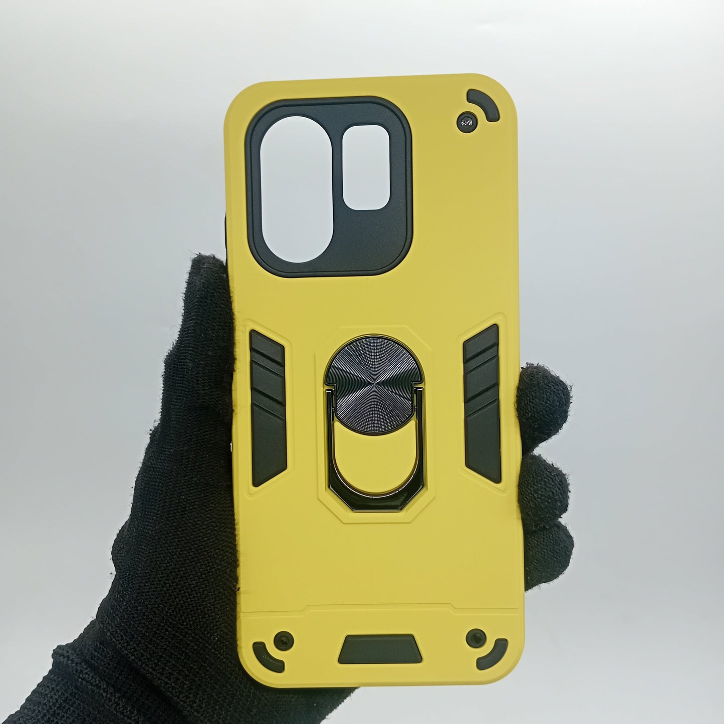 Infinix Hot 50i Hard PC Shockproof Case with Ring Holder, Slim Cover