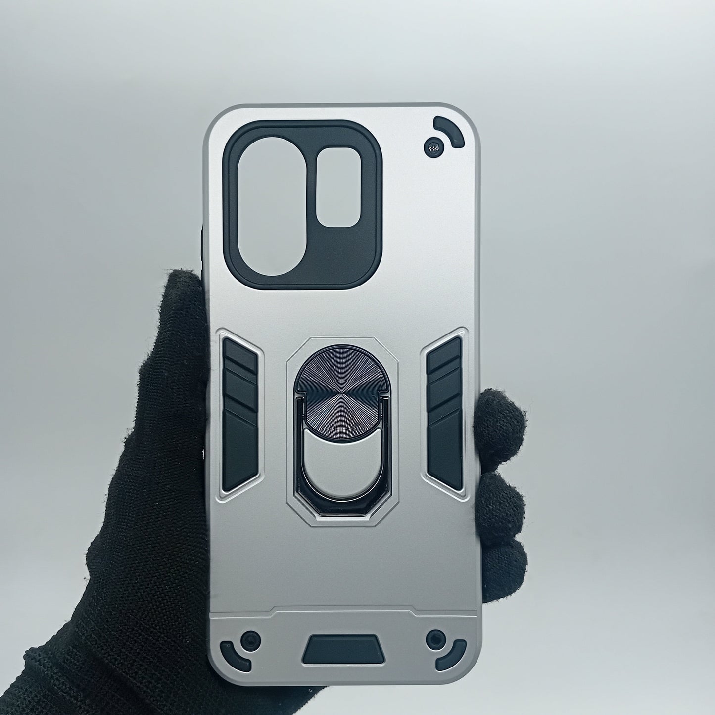 Infinix Hot 50i Hard PC Shockproof Case with Ring Holder, Slim Cover